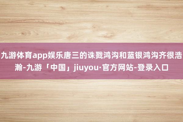 九游体育app娱乐唐三的诛戮鸿沟和蓝银鸿沟齐很浩瀚-九游「中国」jiuyou·官方网站-登录入口
