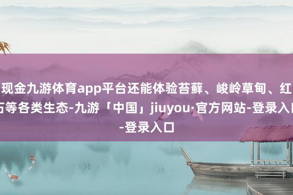 现金九游体育app平台还能体验苔藓、峻岭草甸、红石等各类生态-九游「中国」jiuyou·官方网站-登录入口