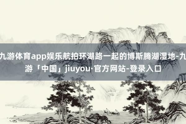 九游体育app娱乐航拍环湖路一起的博斯腾湖湿地-九游「中国」jiuyou·官方网站-登录入口